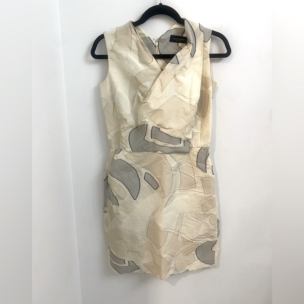 Piazza Sempione Geometric Sleeveless Shift Dress IT 40 / US 4-6